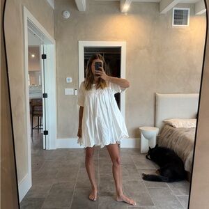 Free People White Flowy Dress